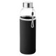 Glass water bottle ● with neoprene pouch.