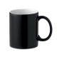 Ceramic mug&nbsp;● with a sublimation coating&nbsp;● mug changes colour to your personalized printing&nbsp;● by pouring (at least) 50&deg;C liquid into the mug.